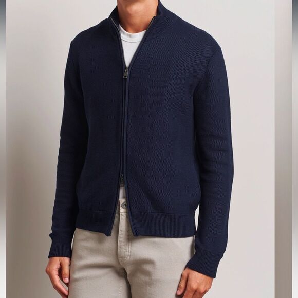Ralph Lauren purple label 100% cotton front zipper cardigan, XXL - Picture 1 of 10